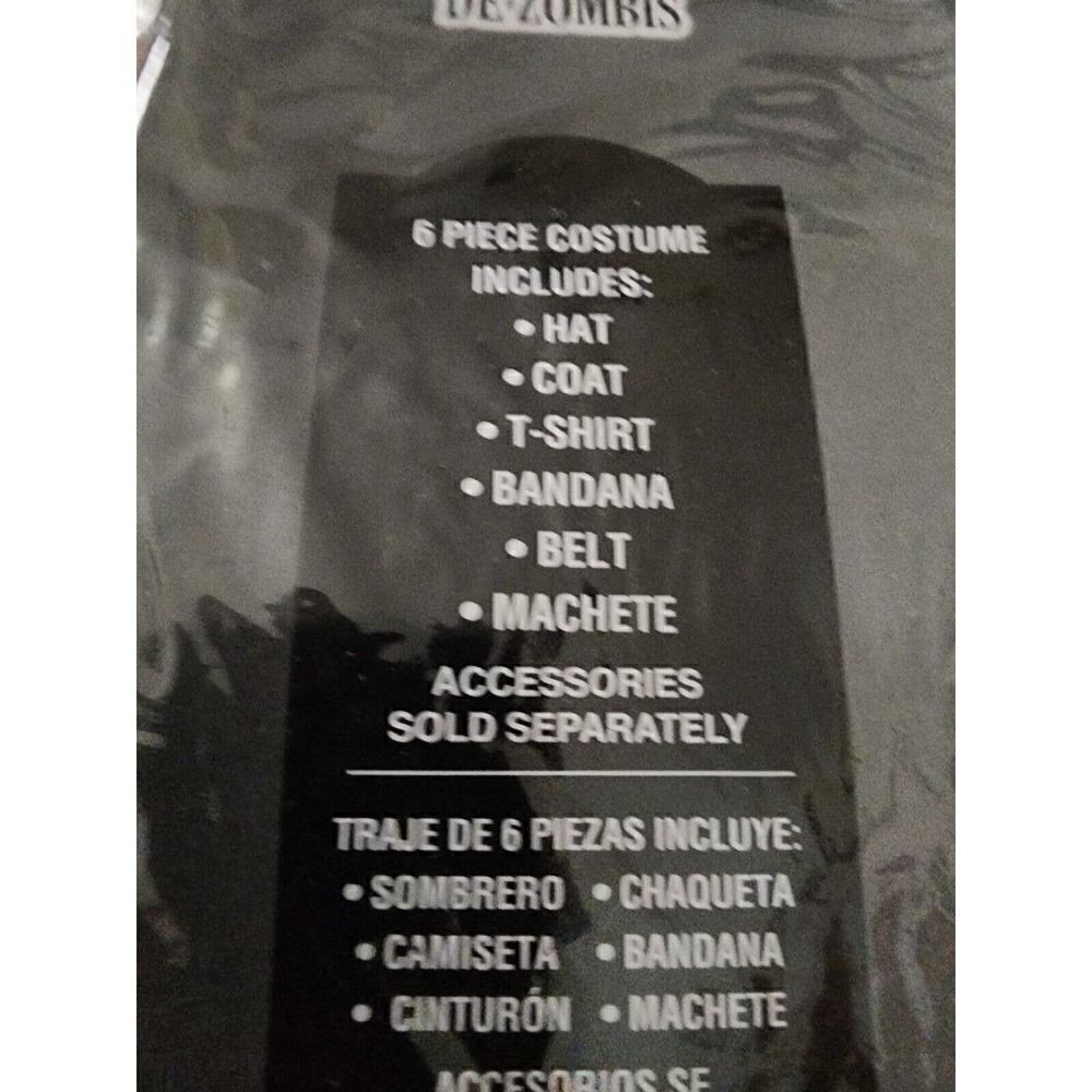 CostumesUSA Bloody Zombie Slayer Costume 4 pc Boys Size M 8-10 - Picture 2 of 8